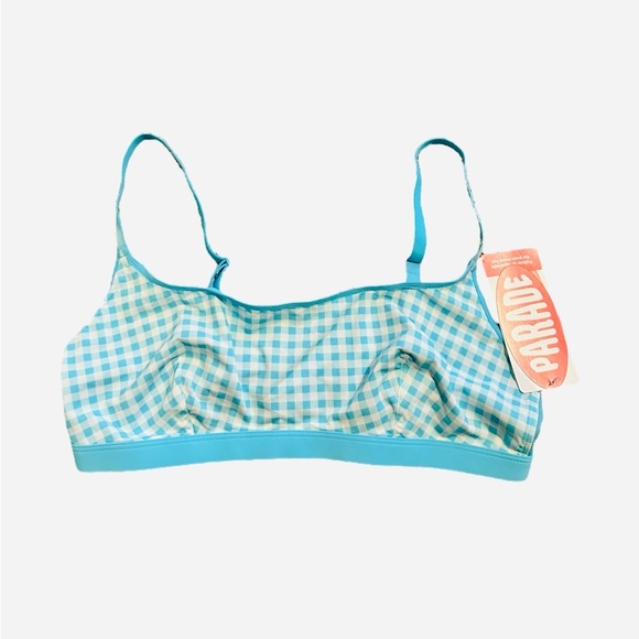 Parade Re:Play Scoop Bralette - Tide Pool Gingham| Ultra-Soft | Size L - Picture 3 of 6